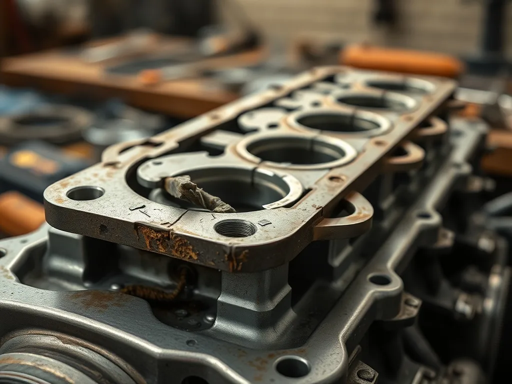 Jak wygląda uszkodzona uszczelka pod głowicą?